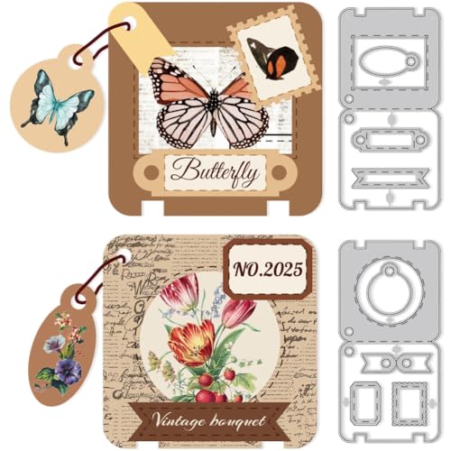 DELORIGIN 2 Set Stanzformen Mit Tags Alben Stanzen Zum Basteln Spitze Prägeschablonen Geometrie Stichstanzen Schablone Für DIY Papierbastelarbeiten Alben GeschenkdekorationGeburtstag DELORIGIN 2 Set Stanzformen Mit Tags Alben Stanzen Zum Basteln Spitze Prägeschablonen Geometrie Stichstanzen Schablone Für DIY Papierbastelarbeiten Alben GeschenkdekorationGeburtstag von DELORIGIN