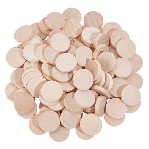 DELORIGIN 250 Stück 2.5cm Unvollendete Holzkreisausschnitte Kleine Runde Dicke Kreisscheiben Aus Für Kunstmalerei Schnitzerei Gravur Heimdekoration DELORIGIN 250 Stück 2.5cm Unvollendete Holzkreisausschnitte Kleine Runde Dicke Kreisscheiben Aus Für Kunstmalerei Schnitzerei Gravur Heimdekoration von DELORIGIN