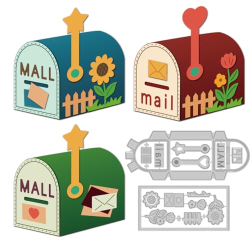DELORIGIN 3D-Briefkasten-Stanzschablone, Postkasten, Kartenherstellung, Stanzschablone, Karbonstahl, Stanzformen für Karten, Scrapbooking, Prägeschablone für Weihnachten, Grußkarten, Bastelalbum DELORIGIN 3D-Briefkasten-Stanzschablone, Postkasten, Kartenherstellung, Stanzschablone, Karbonstahl, Stanzformen für Karten, Scrapbooking, Prägeschablone für Weihnachten, Grußkarten, Bastelalbum von DELORIGIN