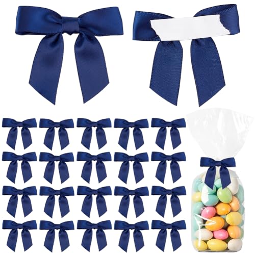 DELORIGIN 50 Stück Satinband Twist Tie Schleifen kleine Geschenkschleifen 60mm Mini Schleifen Blaue Schleife Deko Für DIY Verpacken Von Geschenk Keks Bonbontüten Hochzeit Party Weihnachtsbaum DELORIGIN 50 Stück Satinband Twist Tie Schleifen kleine Geschenkschleifen 60mm Mini Schleifen Blaue Schleife Deko Für DIY Verpacken Von Geschenk Keks Bonbontüten Hochzeit Party Weihnachtsbaum von DELORIGIN