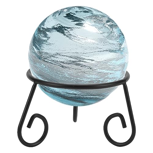 DELORIGIN Kristallkugel Präsentationsständer Schwarz Kugelständer Aus Eisen Mit Blick Auf Den Globus Desktop Kugel Ausstellungsständer Für Weihnachtsdeko Sammlungen Figuren Edelsteine Durchmesser: 9cm von DELORIGIN