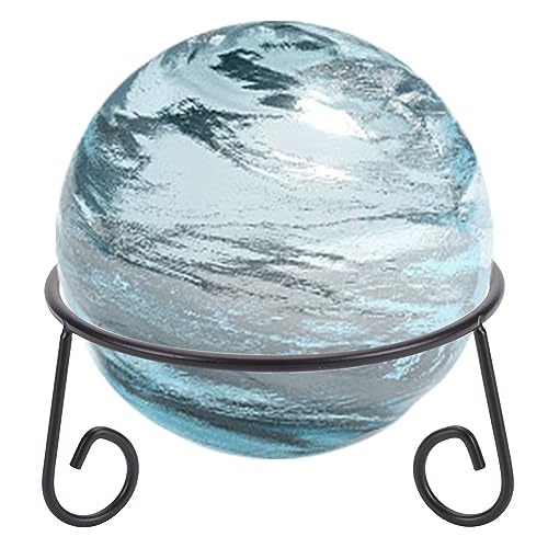 DELORIGIN Kristallkugel Ständer, Ballständer Schwarzer Kugelständer Aus Eisen Mit Blick Auf Den Globus Kristallkugel Ausstellungshalter Für Glaskugel Sammlungen Figuren Edelsteine, 14.5cm/5.7inch von DELORIGIN