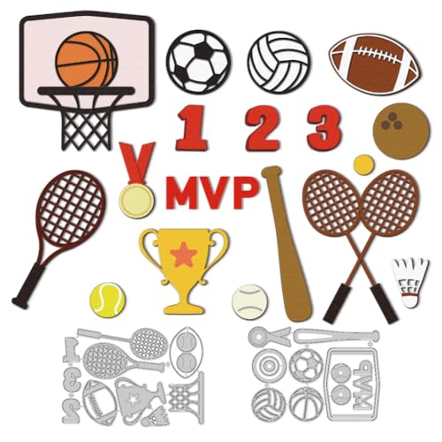 DELORIGIN Stanzformen Mit Verschiedenen Bällen Und Schlägern Kartenherstellung Stanzformen Aus Karbonstahl Stanzschablonen Scrapbooking Prägevorlage Zum Basteln Erstellen von Alben Einladungen Dekor DELORIGIN Stanzformen Mit Verschiedenen Bällen Und Schlägern Kartenherstellung Stanzformen Aus Karbonstahl Stanzschablonen Scrapbooking Prägevorlage Zum Basteln Erstellen von Alben Einladungen Dekor von DELORIGIN