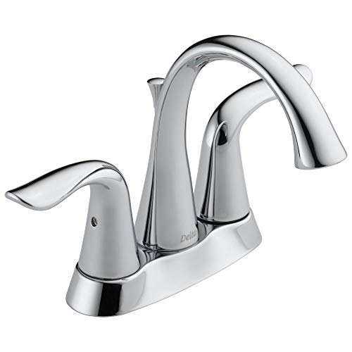 Delta Faucet Lahara Centerset Badezimmer Wasserhahn Chrom, Badezimmer Waschbecken Wasserhahn, Diamond Seal Technology, Metall Ablaufmontage, Chrom 2538-MPU-DST von DELTA FAUCET