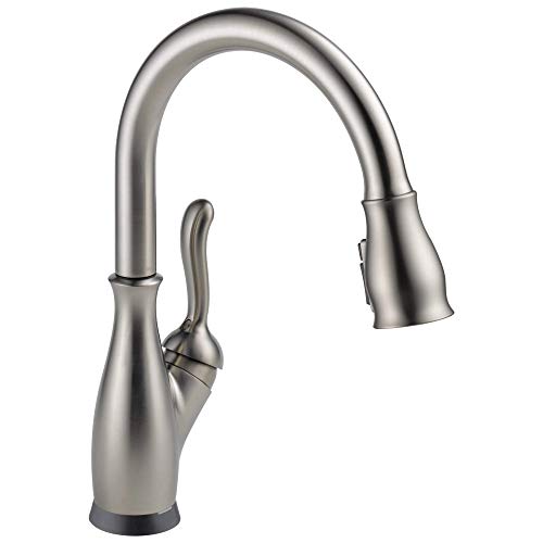 Delta Faucet Leland Einhandgriff Touch Küchenspüle Wasserhahn mit Pull Down Sprayer, Touch2O und ShieldSpray Technologie, magnetischer Docking Spraykopf, SpotShield Edelstahl 9178T-SP-DST von Delta