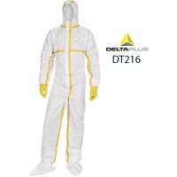 Combinaison Delta Plus non-tissée avec capuche - bandes etanchees - usage unique - DT2160 46/48 (xl) von DELTA PLUS