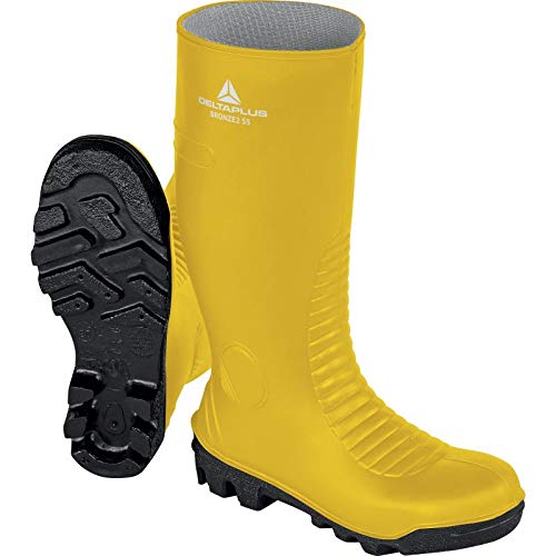Delta Plus BRON2S5JA38 Bronze2 S5 SRA Sicherheitsstiefel - Rutschfest - Farbe: Gelb-Schwarz - Größe: 38 von DELTA PLUS