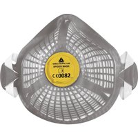Delta Plus - Packung mit 5 Atemschutzmasken FFP2W mit 5 wiederverwendbaren TPE-Netzschalen spidermask P2W X5 -M1200SMW5 von DELTA PLUS