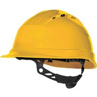 Industrieschutzhelm Quartz up iv, en 397, gelb, belüftet, einstellbar, 1 Stück - Delta Plus von DELTA PLUS