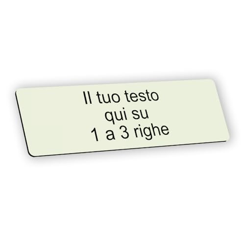 Personalisierbares Schild mit Gravur, selbstklebend, für CIN – Beige – Format 20 x 6,5 cm von DELTA-SIGNALETIQUE.COM