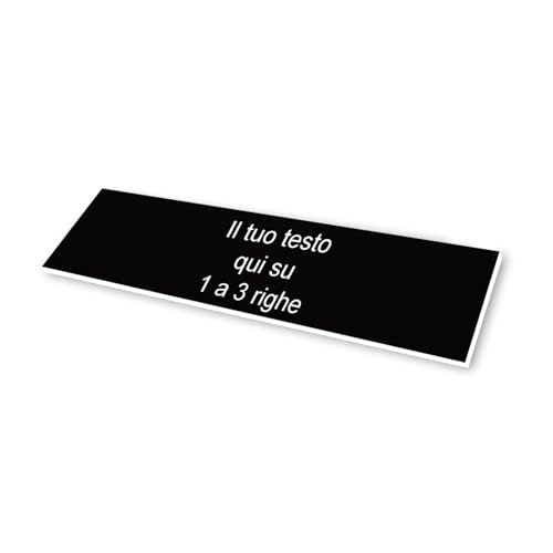 Personalisierbares Schild mit Gravur, selbstklebend, für CIN – Schwarz – Format 10 x 2,5 cm Personalisierbares Schild mit Gravur, selbstklebend, für CIN – Schwarz – Format 10 x 2,5 cm von DELTA-SIGNALETIQUE.COM