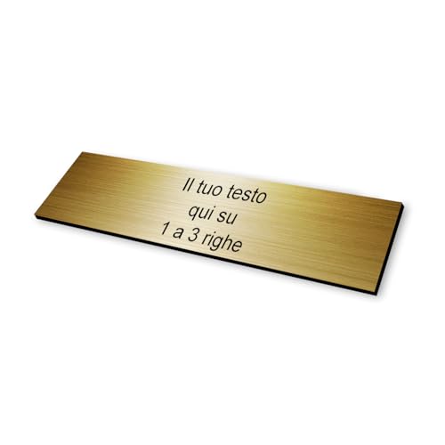 DELTA-SIGNALETIQUE.COM Personalisierte Gravierte Platte selbstklebend für CIN Code gebürstet Gold Größe 10 x 2,5 cm DELTA-SIGNALETIQUE.COM Personalisierte Gravierte Platte selbstklebend für CIN Code gebürstet Gold Größe 10 x 2,5 cm von DELTA-SIGNALETIQUE.COM