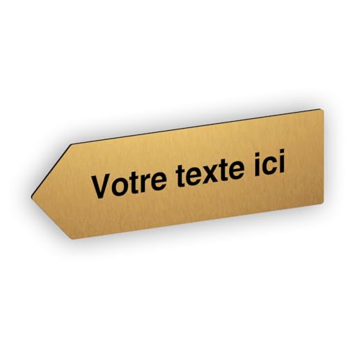 Pfeil mit Gravur, selbstklebend, personalisierbar, Orientierung links – Gold – Format 20 x 6 Pfeil mit Gravur, selbstklebend, personalisierbar, Orientierung links – Gold – Format 20 x 6 von DELTA-SIGNALETIQUE.COM
