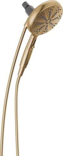 Delta SureDock Magnetischer Duschkopf mit 6 Sprühstrahlen, Goldduschkopf mit Schlauch, Duschköpfe & Handbrausen, Handbrause, Handbrause, Champagner Bronze 75613-CZ von DELTA
