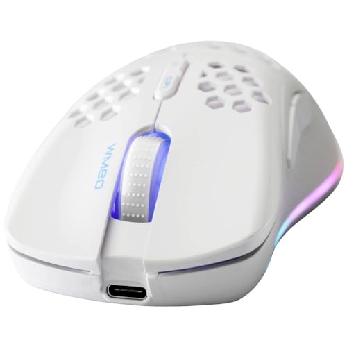 DELTACO GAMING White Line WM80 Wireless Light Gaming Mouse - RGB LED - 2.4 GHz USB Receiver - 6400 DPI - 1000 Hz - Weiß DELTACO GAMING White Line WM80 Wireless Light Gaming Mouse - RGB LED - 2.4 GHz USB Receiver - 6400 DPI - 1000 Hz - Weiß von DELTACO GAMING
