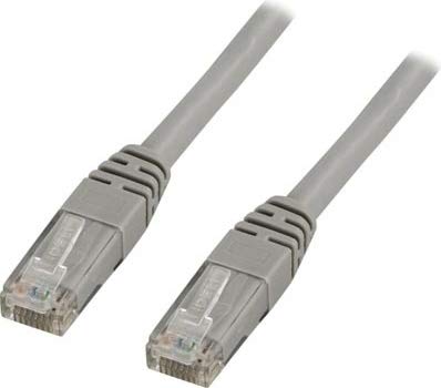 DELTACO UTP Cat5e – 10 m Netzwerkkabel grau – Netzwerkkabel (10 m, RJ-45, RJ-45, Grau) von DELTACO