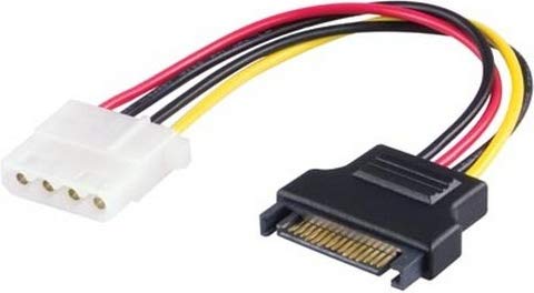 DELTACO sata-s5 Power Kabel – Power Kabel (Molex (Pin), SATA, männlich/weiblich, Multi, SATA, Molex Pin) von DELTACO