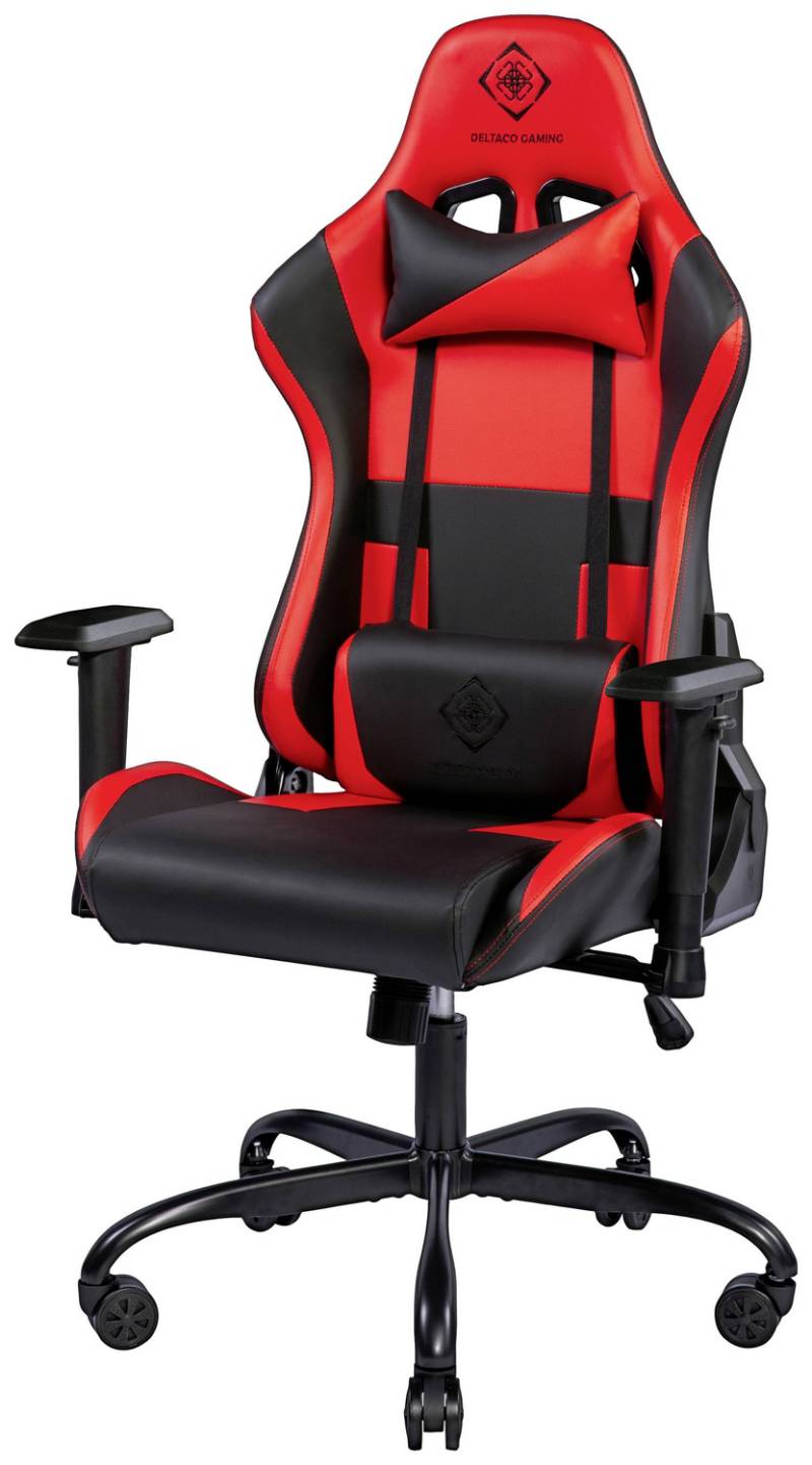 Deltaco Gaming Gam 096 R Gaming Stuhl Schwarz Rot Möbel Büromöbel Siehe Text B-Ware von DELTACO
