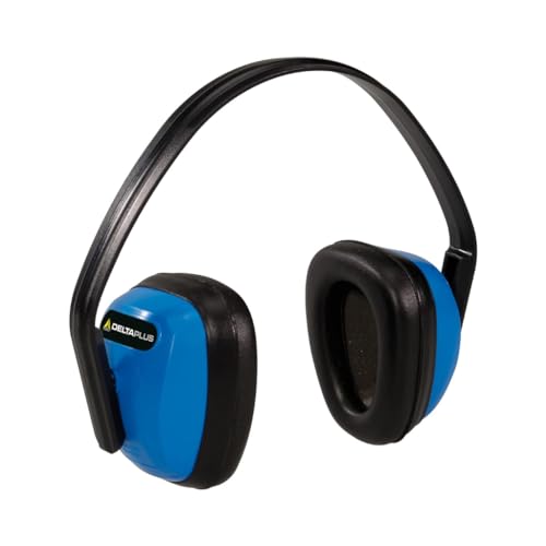Deltaplus SPA3BL Gehörschützender Helm - Snr 23 Db, Blau-Schwarz, Größe Einstellbar von Delta Plus