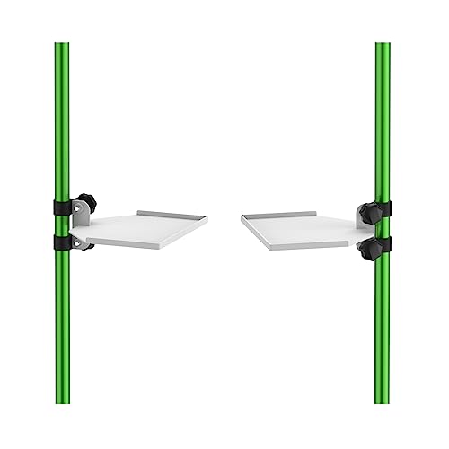 DELUMEE Eckregal aus Metall (2 Stück), stabile Wachstumszeltstangenhalterung, robustes Wachstumszelt-Zubehör, einfach zu installieren, passend für alle Wachstumszeltstangen (16 mm/19 mm/22 mm im von DELUMEE