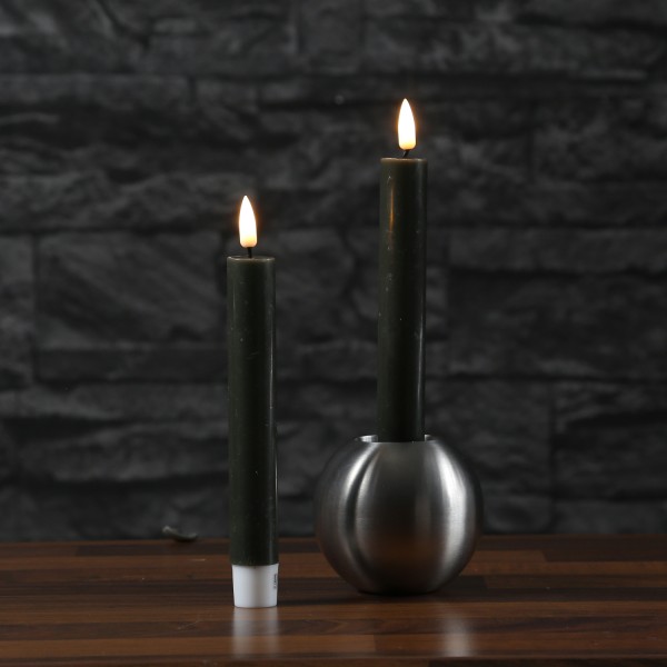 LED Stabkerzen MIA - Echtwachs - realistische 3D Flamme - H: 15cm -... von DELUXE Homeart