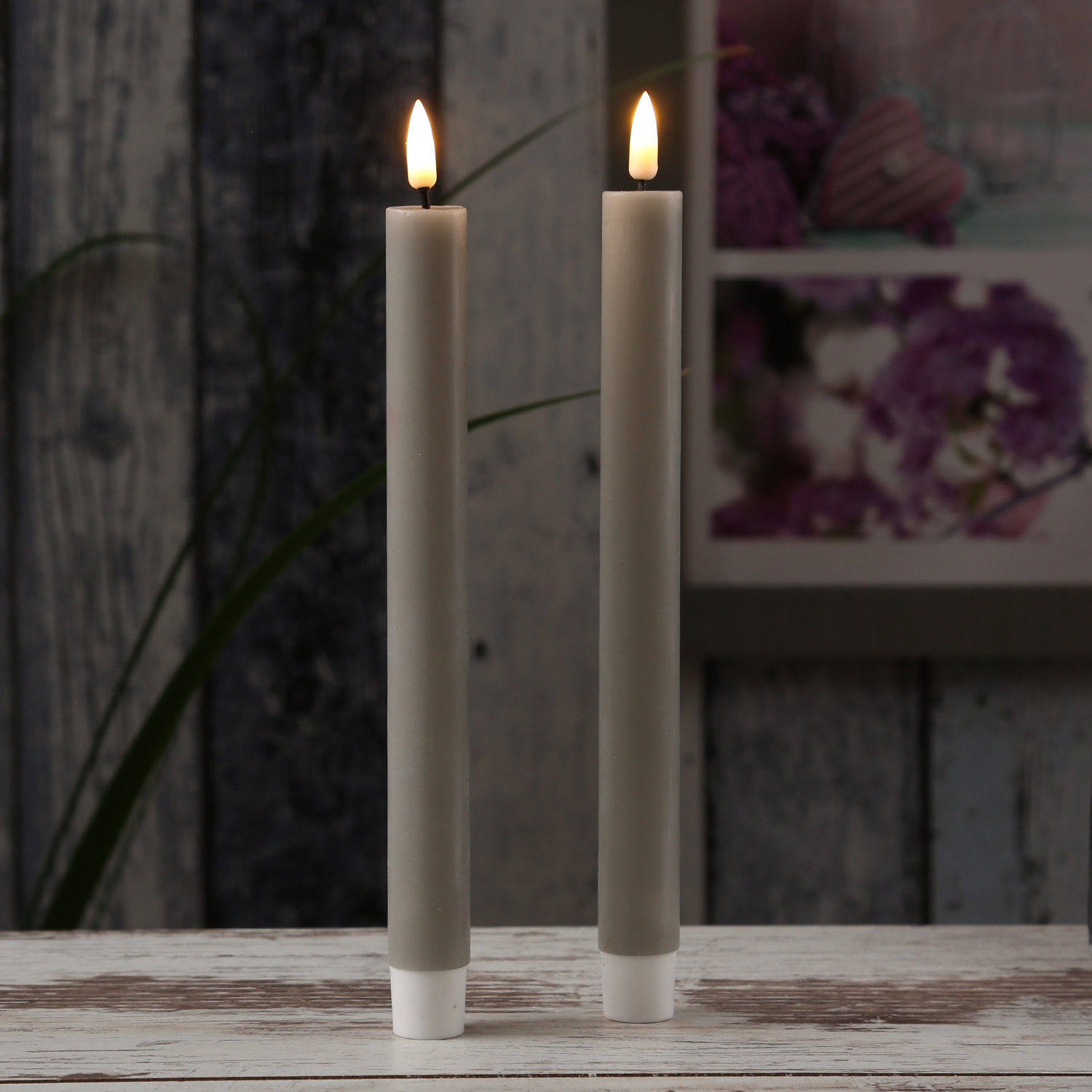 LED Stabkerzen MIA - Echtwachs - realistische 3D Flamme - H: 24cm -... LED Stabkerzen MIA - Echtwachs - realistische 3D Flamme - H: 24cm -... von DELUXE Homeart