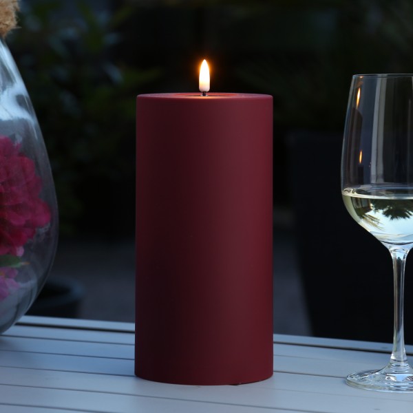 LED Stumpenkerze MIA - Kunststoff - realistische 3D Flamme - H: 20c... von DELUXE Homeart