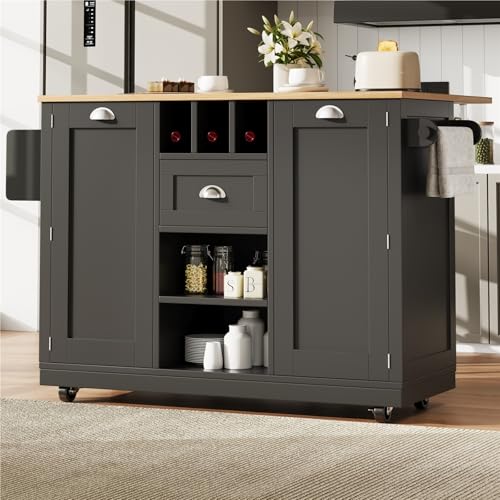 DELVOYE Kücheninsel mit Rollen,Esszimmerwagen mit Arbeitsplatte,Buffetschrank mit Seitlicher Handtuchhalter,Küchenschrank Holzmaserung mit Speicherraum,MDF,Sideboard für Küchen Restaurants DELVOYE Kücheninsel mit Rollen,Esszimmerwagen mit Arbeitsplatte,Buffetschrank mit Seitlicher Handtuchhalter,Küchenschrank Holzmaserung mit Speicherraum,MDF,Sideboard für Küchen Restaurants von DELVOYE