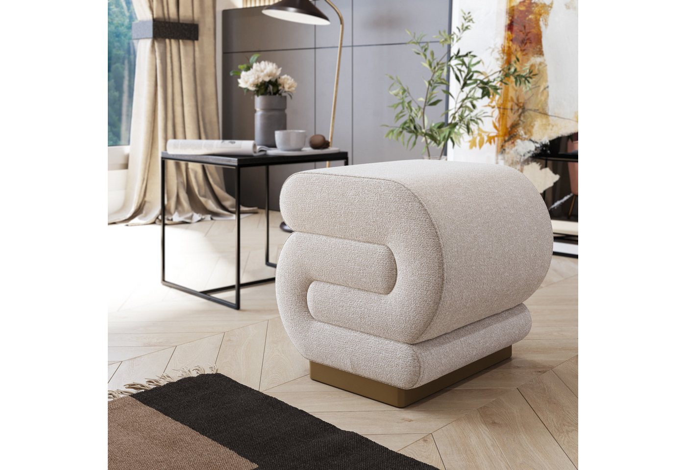 DEMA Home Fußhocker Sally Fußbank von DEMA Home