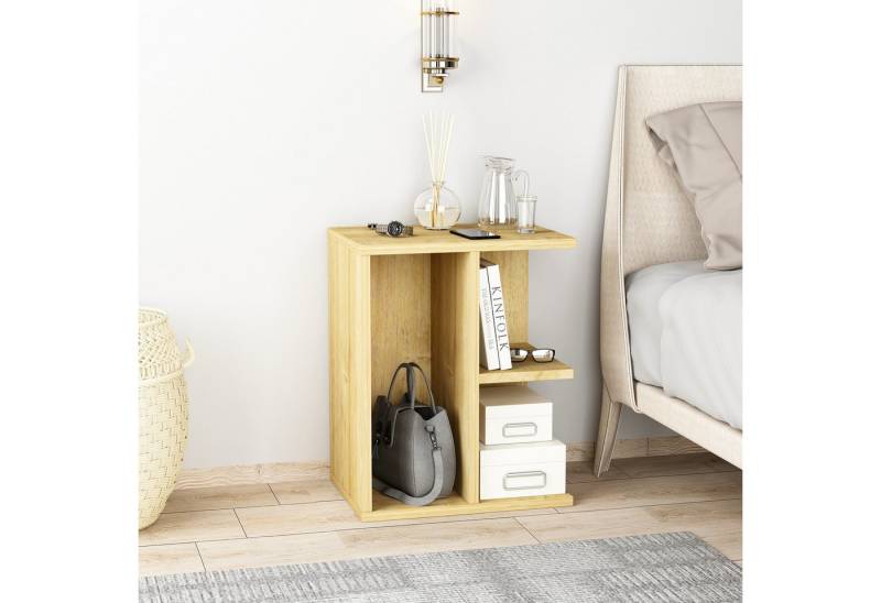 DEMA Home Nachttisch Prometheus, Nightstand aus Holzwerkstoff 46x40 (Elegant) von DEMA Home