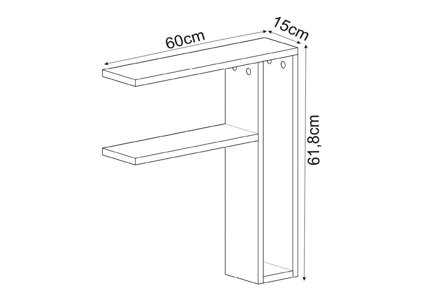 DEMA Home Wandregal Tiny Wandregal DEMA Home Wandregal Tiny Wandregal von DEMA Home