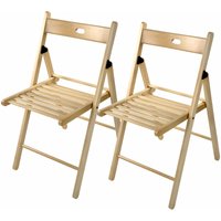 2 x Holzklappstuhl Klappstuhl Gartenstuhl Gartenmöbel Bistrostuhl Garten Stuhl von DEMA