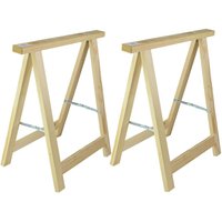 Dema - 2x Holz Klappbock Unterstellbock Gerüstbock Stützbock Arbeitsbock Traglast 100kg Dema - 2x Holz Klappbock Unterstellbock Gerüstbock Stützbock Arbeitsbock Traglast 100kg von DEMA