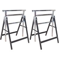 Dema - 2x Metall Klappbock Unterstellbock Gerüstbock Stützbock Rollenbock verstellbar Dema - 2x Metall Klappbock Unterstellbock Gerüstbock Stützbock Rollenbock verstellbar von DEMA
