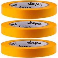 Dema - 3 x Fineline Goldband Malerband Klebeband Kreppband Abdeckband 30mm x 50m von DEMA