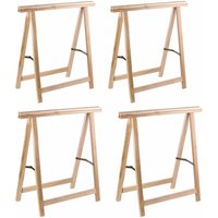 4 Stück Holz Klappbock Unterstellbock Gerüstbock Arbeitsbock Buche Last 100 kg 4 Stück Holz Klappbock Unterstellbock Gerüstbock Arbeitsbock Buche Last 100 kg von DEMA