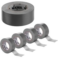 5x Gewebeband Klebeband Panzertape 50 mm x 50 m Grau Panzerband Steinband Band von DEMA