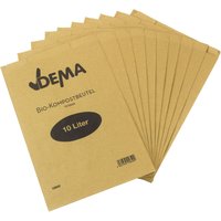 BIO-Kompost-Papierbeutel ohne Henkel 10er Pack Müllbeutel Biotüte Biomüllbeutel von DEMA