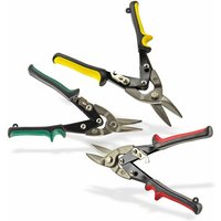 Blechscheren Scheren Set 3-tlg. 250 mm Blech Metallschere links rechts gerade Blechscheren Scheren Set 3-tlg. 250 mm Blech Metallschere links rechts gerade von DEMA