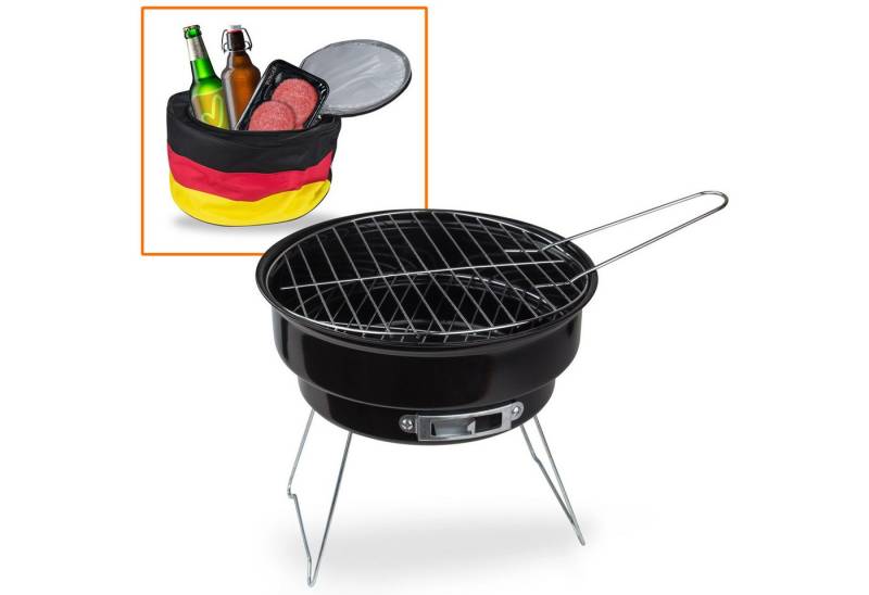 DEMA Gasgrill Grill mit Kühltasche Deutschland 2 in 1 von DEMA