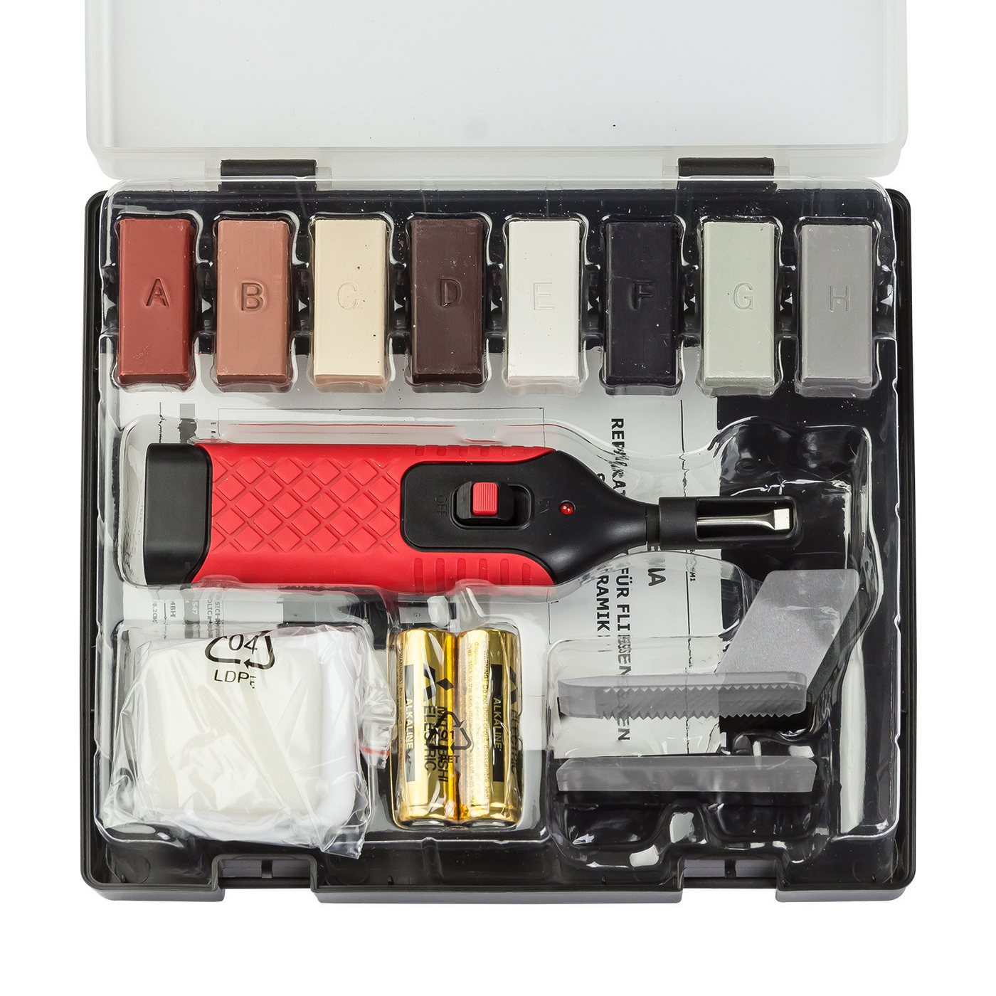 DEMA Reparatur-Set Reparaturset für Fliesen, Stein, Keramik von DEMA