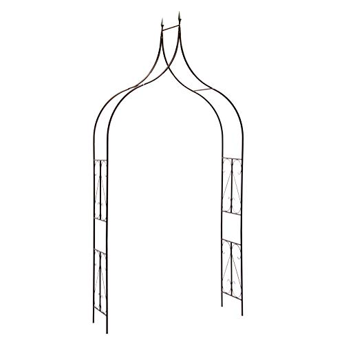 DEMA Rosenbogen Rosenspalier Torbogen Meran Rankbogen Rankhilfe Stahl 135cm breit von DEMA