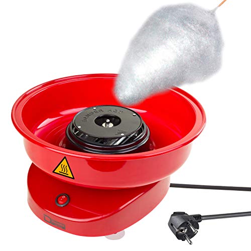 Zuckerwatte Maschine Maker Zuckerwattegerät Zuckerwatteautomat 31 cm 500 W Watt rot von DEMA