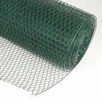 Dema - Drahtgitter Volierendraht 13mm 6eck 0.5x25m grün d=0.8mm Drahtzaun Maschendraht von DEMA