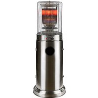 Dema - Edelstahl Terrassenheizstrahler Santorin 5 - 10 kW 360° Heizstrahler Heizpilz von DEMA