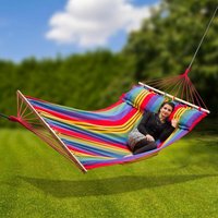Hängematte Liegematte 120cm bis 150kg Gartenmatte Gartenliege gestreift La Paz Hängematte Liegematte 120cm bis 150kg Gartenmatte Gartenliege gestreift La Paz von DEMA