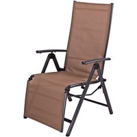 Dema - Liegestuhl Gartenstuhl Campingsessel Garten-Relaxsessel -Corona- taupe von DEMA