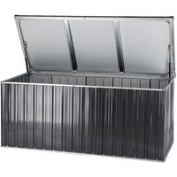 Dema - Metall Garten Gerätebox Auflagenbox Aufbewahrungsbox Truhe 770 l anthrazit weiß von DEMA