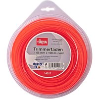 Dema - Motorsense Freischneider Trimmer Mähfaden 1,65 mm x 100 m rund Nylon Signalfarbe von DEMA