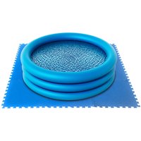 Dema - Poolmatte Unterlage Schutzmatte für Pool Planschbecken Zelt 9 x 50x50 cm blau von DEMA